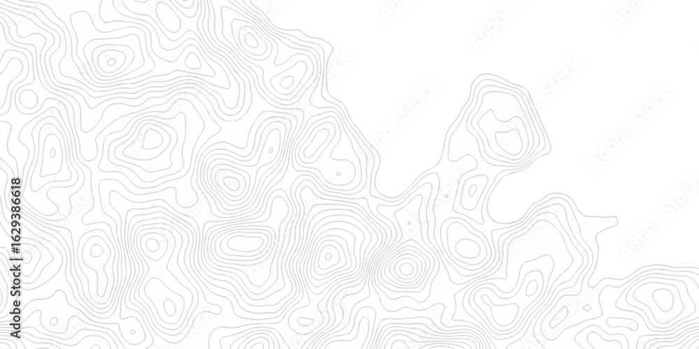 Poster abstract vector lines topographic contour lines grid map seamless pattern. geographic mountain relie