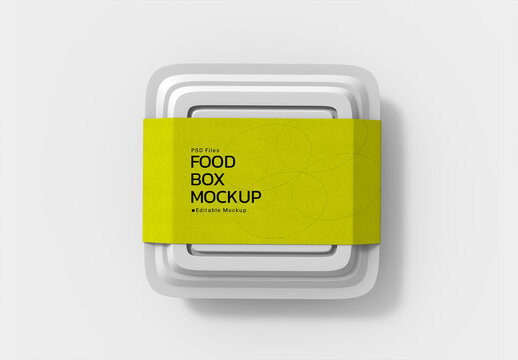 Food Box Mockup Design