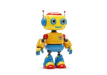 blue screen robot toy