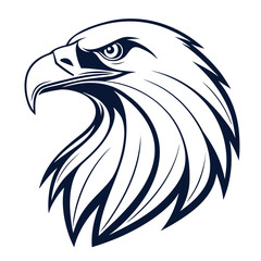 Fototapeta premium eagle head vector illustration