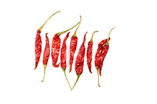 dried dry sun-dried red chili chilli peppers lal mirch