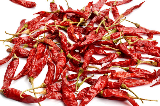 dried dry sun-dried red chili chilli peppers lal mirch