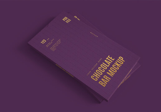 Chocolate Bar Package Mockup