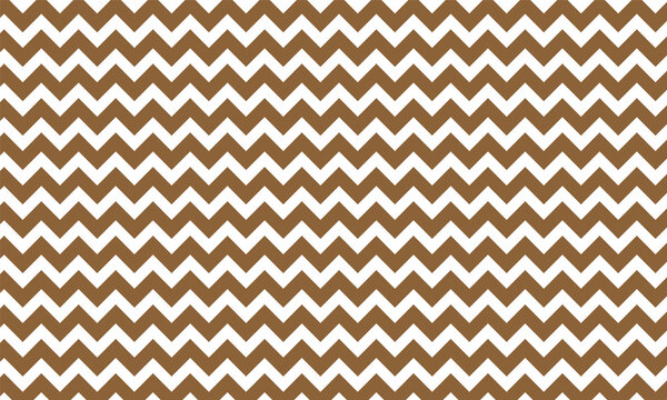 Seamless brown and white chevron zigzag pattern background.