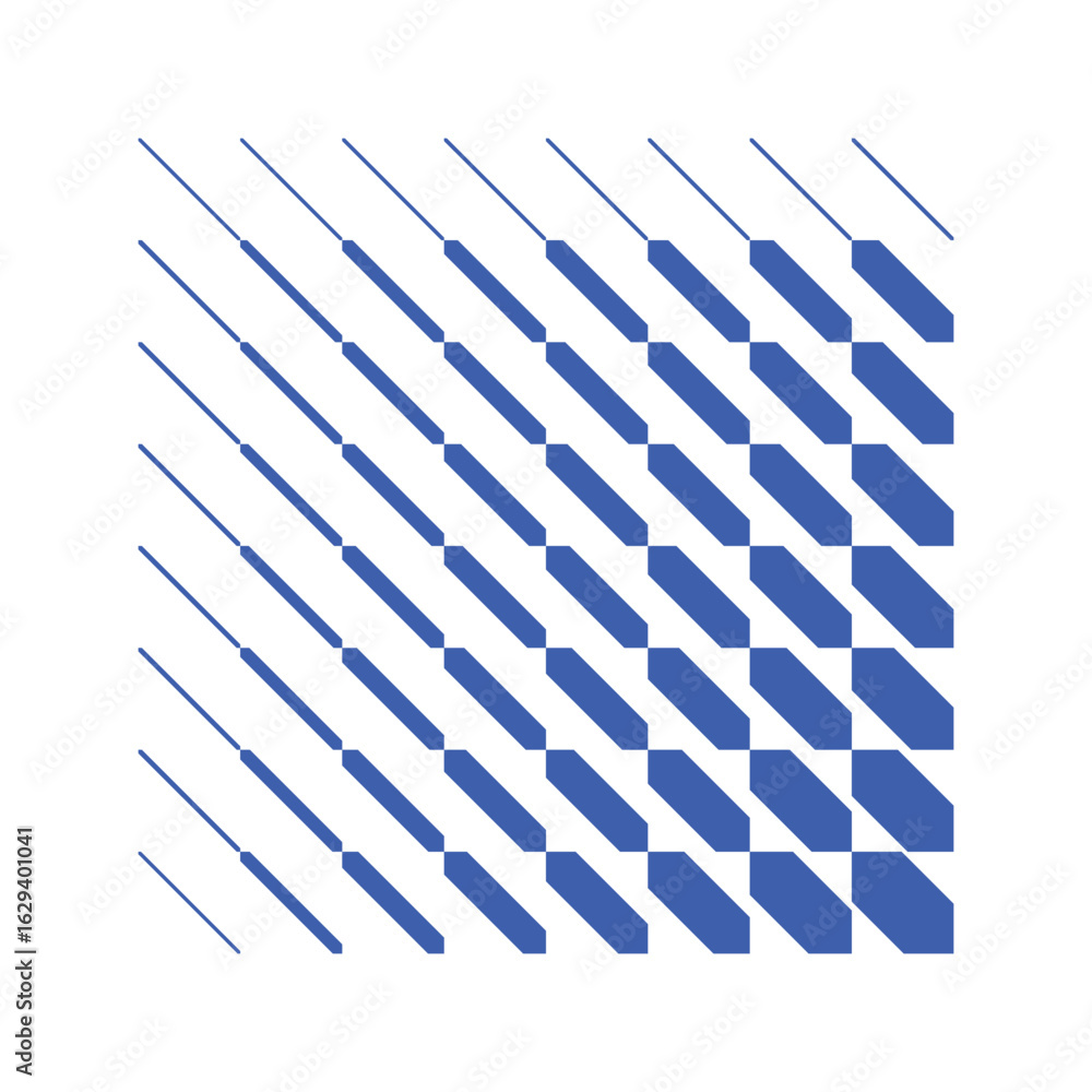 Aufkleber abstract blue geometric pattern fade effect diagonal lines and octagons shape vector illustration