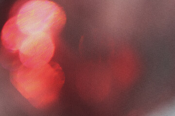 Red light leaks on dark background. Abstract background for design with random shapes. Colorful...
