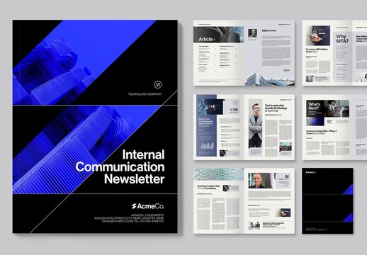 Company Newsletter Brochure Template