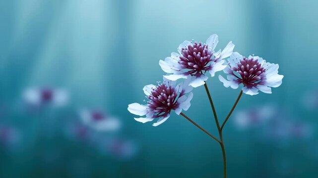 Wildflowers in rewilding project bloom gracefully, creating serene atmosphere that showcases natures beauty and vibrant colors in tranquil setting