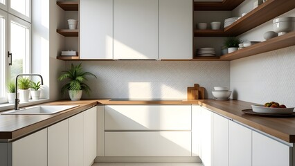 Stylish Kitchen Interior with Modern Finishes