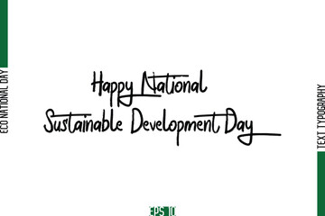 Happy National Sustainable Development Day.eps