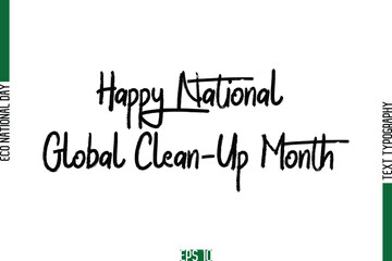 Happy National Global Clean-Up Month.eps