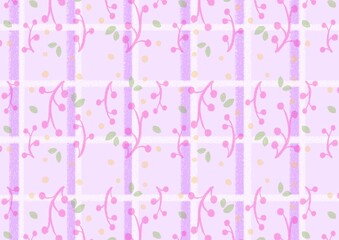 Purple leaves pattern