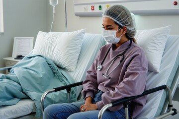 : Medycyna na świecie. Prawidłowa diagnoza i wsparcie medyczne. Ścisłe procedury lekarskie w klinice.