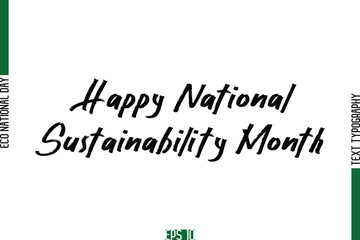 Happy National Sustainability Month.eps