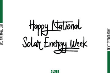 Happy National Solar Energy Week.eps