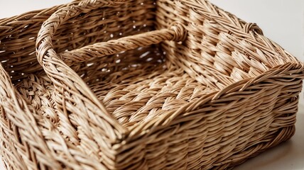 empty wicker basket