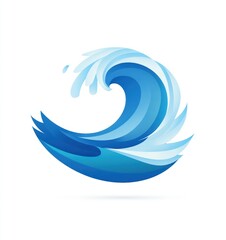 Obraz premium Abstract stylized wave graphic