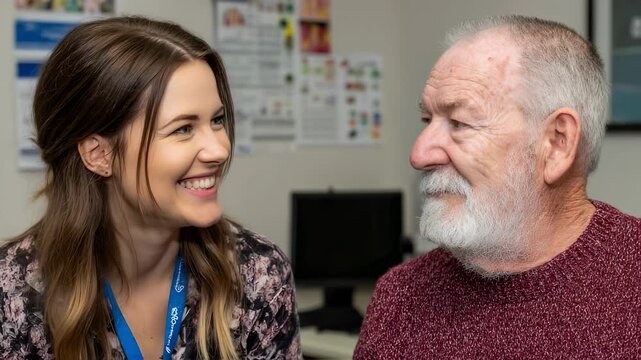 Interactive session between speechlanguage pathologist and adult client focusing on tongue placement and sound modulation exercises for speech improvement.
