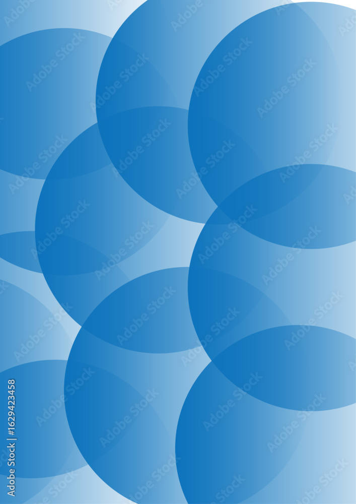 Poster abstract modern background with overlapping glowing teal-green circular forms on a deep black backgr