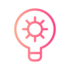 light bulb gradient icon