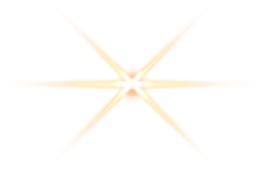Transparent Glowing sunlight effect, Glowing beam light star, template element of shiny flare light effect, vector illustration PNG.