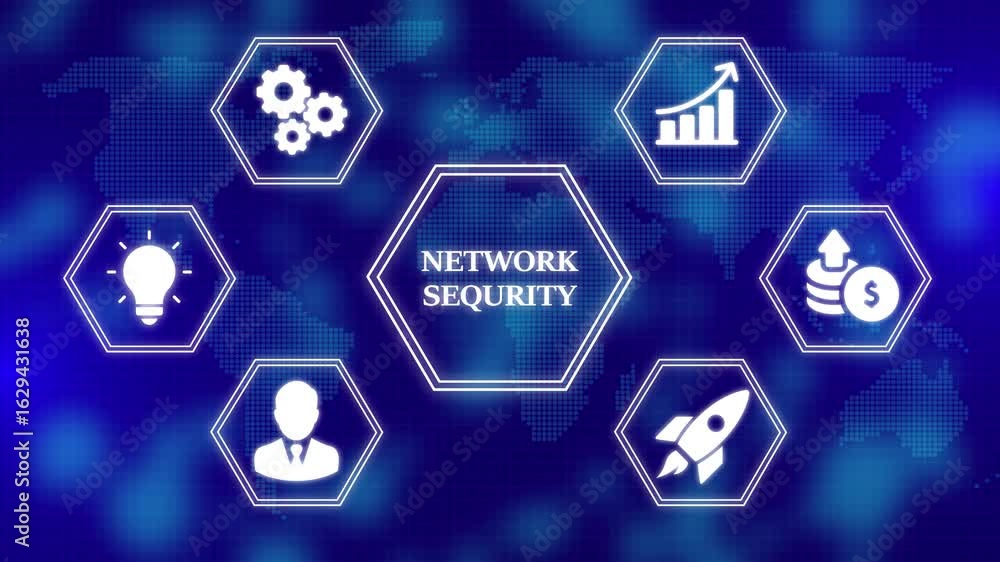 Poster inscription network security. information security skills management service. business, technology, 