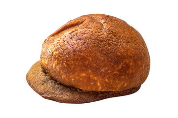 Coffee Bun (Rotiboy) isolated on white background. Coffee bun bread home made. Mexican Coffee Bun.