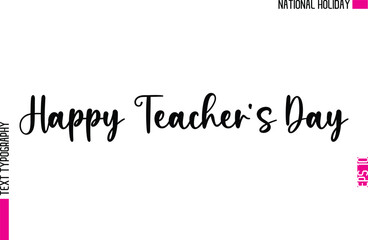 Obraz premium Happy Teacher's Day.eps