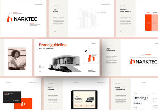 Modern Architecture Brand Identity Guidelines Presentation Layout