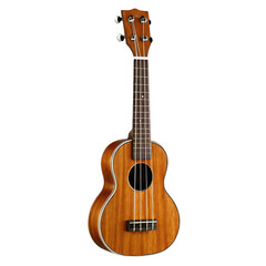 Obraz premium Brown wooden ukulele isolated on a transparent background
