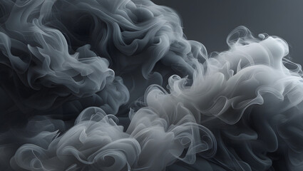 Volumetric Dark Smoke Layered Background