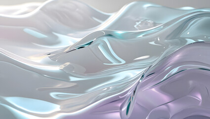Translucent Flowing Liquid Glass Background