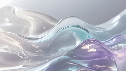 Translucent Flowing Liquid Glass Background