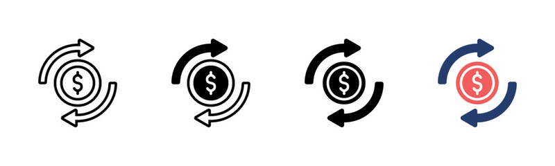 Sustainable Finance icon sheet multiple style collection