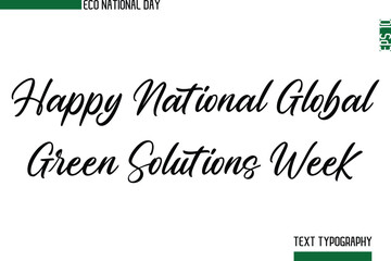 Happy National Global Green Solutions Week.eps