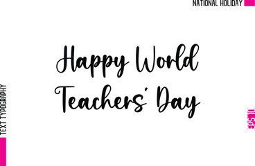 Fototapeta premium Happy World Teachers? Day z.eps