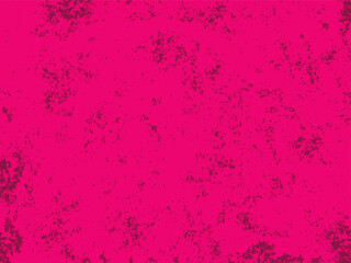 Bright pink grunge shabby background. Noise, dirt, scratch overlay effect. Aged sloppy texture. Pattern overlay, vector graphics