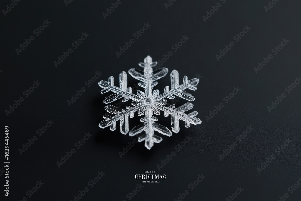 Aufkleber delicate snowflake design showcasing intricate patterns against