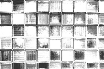 hand drawn square tile texture pattern, vintage grunge grid background design, black and white sketch tile texture, abstract line tile vector template