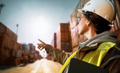 working in container terminal