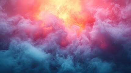 Abstract Neon Color Gradient Blurred Background with Dynamic Effect. Abstract Modern Dynamic Colors Gradient Background. Grainy Texture Background Style with Copy space.	