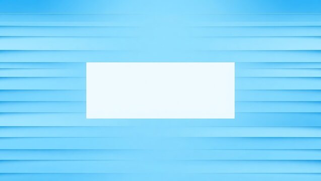Blue cover design with structured horizontal lines, soft gradient from ultramarine to light blue, central white space for inserting event or ad title