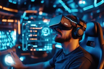 AI-powered medical diagnostic scanner, glowing interface, futuristic clinic setting, hyper-realistic details