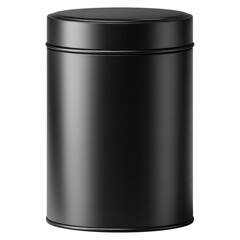 Premium Black Tin Can Packaging for Minimal Tea Storage Solutions