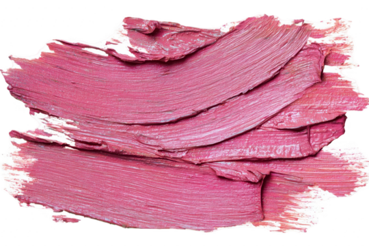 Pink lipstick texture swatch