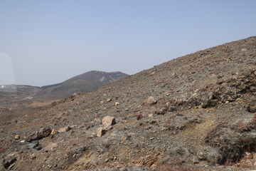 March 25 2025 Expansive Rocky Landscape Under Clear Sky and Open Surroundings, Japan