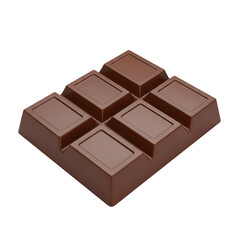 Fototapeta premium Indulgent milk chocolate bar with perfect scored segments ready for breaking, offering a sweet treat for any occasion.
