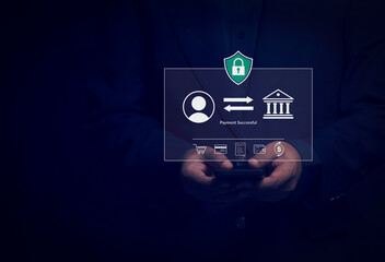 Online payment security, data privacy, financial transaction, user interface, bank transfer,...