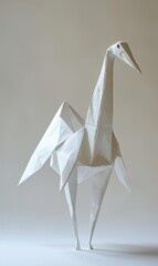 Paper bird. AI.
