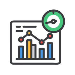 Analytics Performance Insights Icon Design